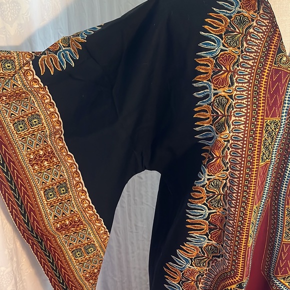 vintage 80s angel sleeve Hatari caftan dashiki - Picture 2 of 6